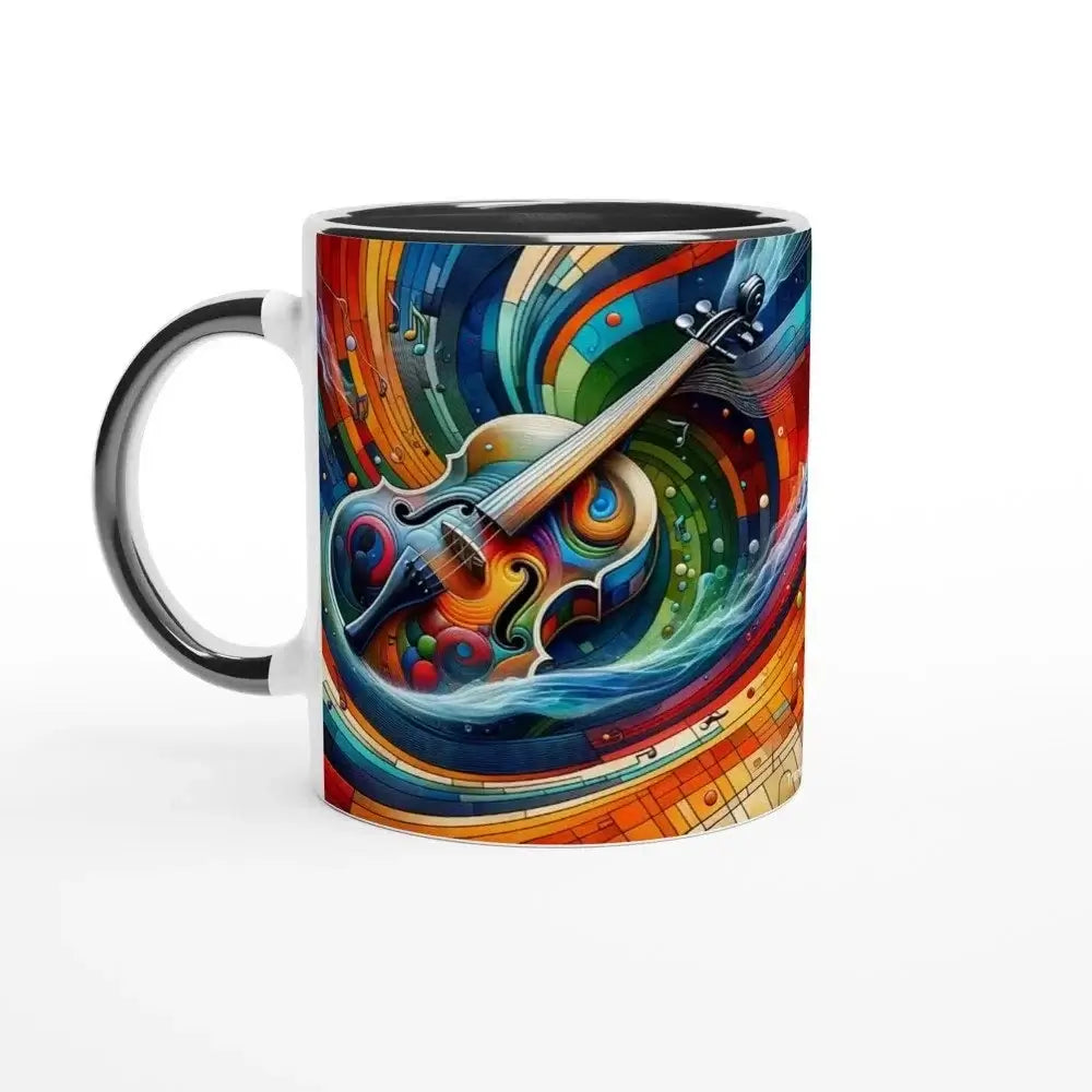 Surreal art musical instrument Mugs