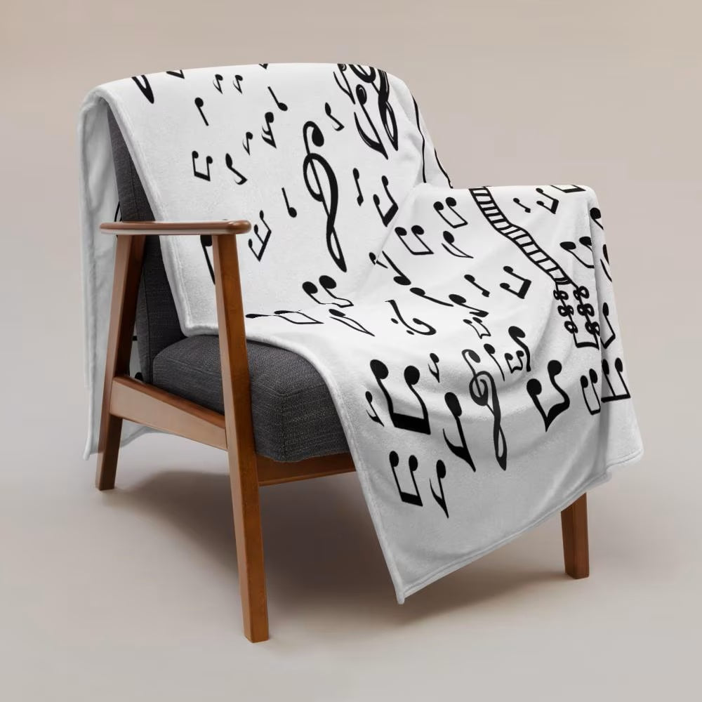 Music Decor Bed Blanket