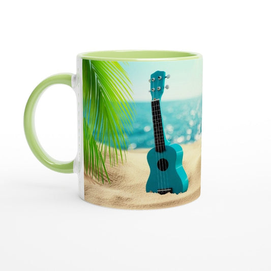 UKULELE MUSIC MUG - 11oz Ceramic Mug, Present for music enthusiast, birthday gift, band practice