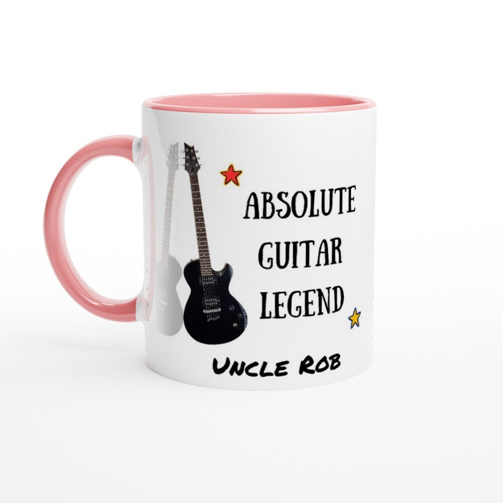 ABSOLUTE GUITAR LEGEND Mug - 11oz Ceramic Mug, Present for music enthusiast, birthday gift, personalized