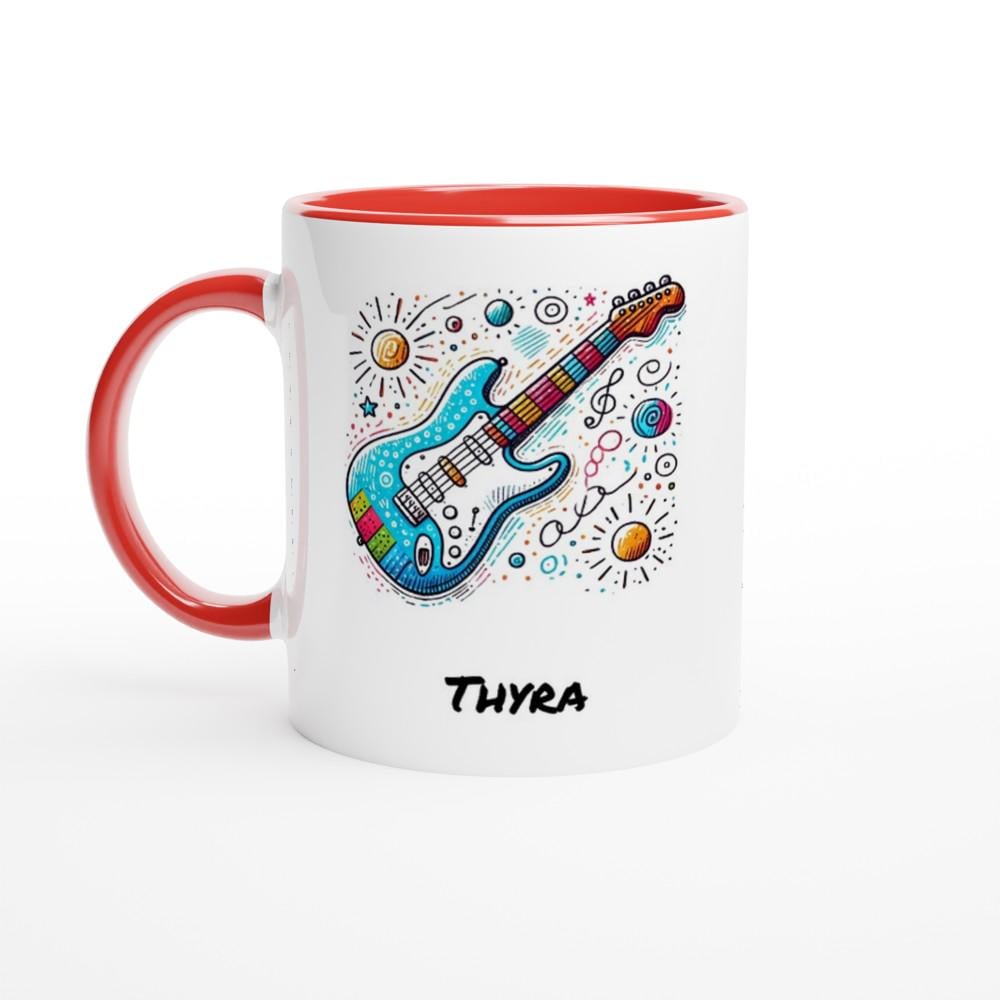 PERSONALIZED FENDER MUG - 11oz Ceramic Mug, Present for music enthusiast, birthday gift, band practice