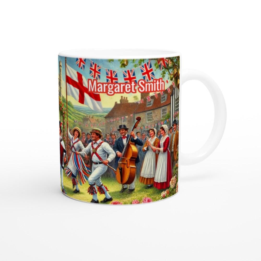 St. George's Day Mug with Personalized English Celebration Design