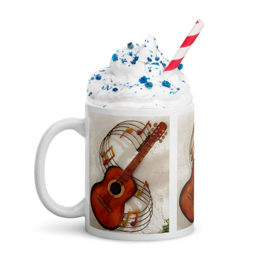 GUITAR MUSIC MUG - White glossy mug